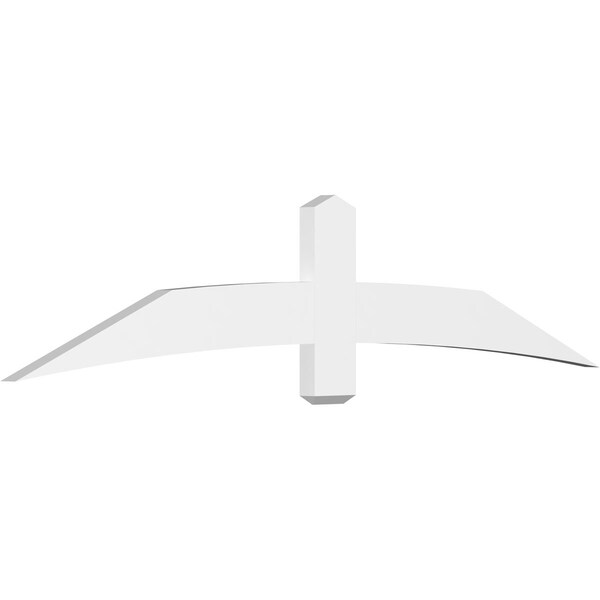 Ekena Millwork Bellingham Architectural Grade PVC Gable Bracket, 84"W x 17 1/2"H x 2"D x 6"F, 5/12 Pitch GBP084X18X0206BEL00 - main
